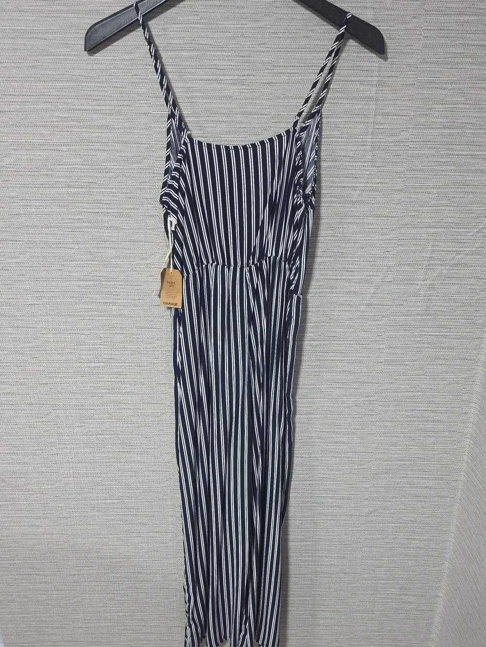 Garage Nautical Striped Jumpsuit
